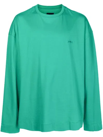 Juunj Logo-patch Sweatshirt In Green