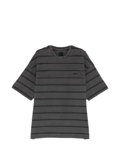 Juunj Logo-embroidered T-shirt In Gray