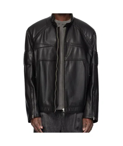 Juunj Long Sleeve Casual Jacket In Black