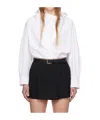 Juunj Long Sleeve Layered Shirt In White