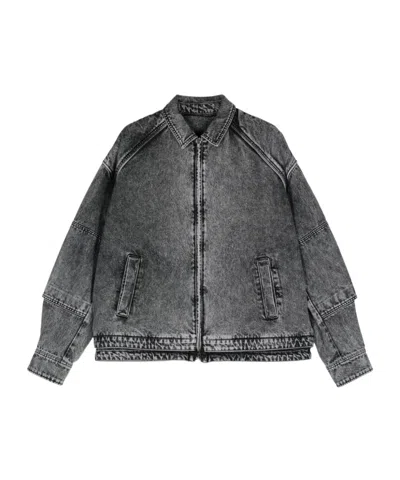 Juunj Long-sleeved Casual Jacket In Black