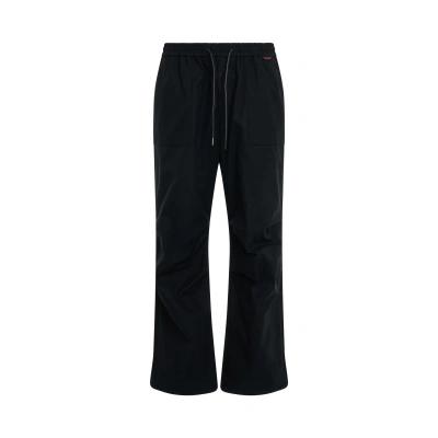 Juunj Loose Fit Ventile Cotton Pants In Black