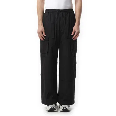 Juunj Men's Cotton Wide Work Pants In Black
