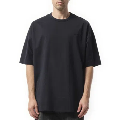 Juunj Men's Language Lettering Dyed Over Fit T-shirts In Black