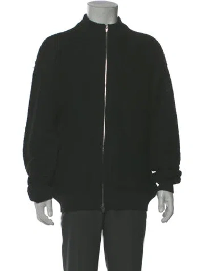 Pre-owned Juunj Mock Neck Long Sleeve Sweatshirt In Green