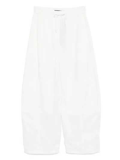 Juunj Multi-patch Curved Work Trousers In Yellow