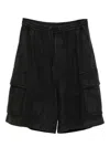 Juunj Cargo-pocket Drawstring Shorts In Black