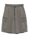 Juunj Muti-pockets Cargo Shorts In Gray