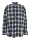 Juunj Multicolor Shirt With Classic Collar And All-over Check Motif In Cotton Man In Multi
