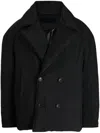 Juunj Notched-lapels Padded Jacket In Black