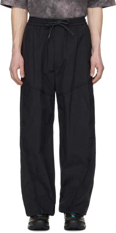 Juunj Nylon Taffeta Trousers In Black