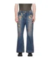 Juunj Oil Washed Bootcut Jeans