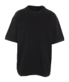 Juunj Black T-shirt With Tone-on-tone Logo Embroidered On The Front In Black