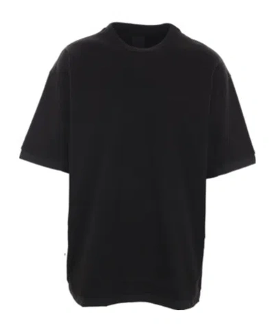 JUUNJ OPEN-NECKED BLACK SHIRT