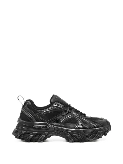 Juunj Panelled Chunky-sole Sneakers In Black