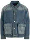 Juunj Blue Faded Denim Jacket In Blau