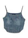 Juunj Panelled Denim Top In Multi