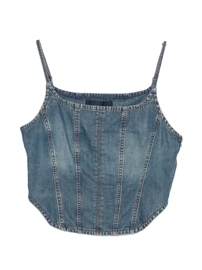 Juunj Panelled Denim Top In Multi