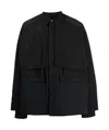 Juunj Panelled Lightweight Shirt Jacket In Black