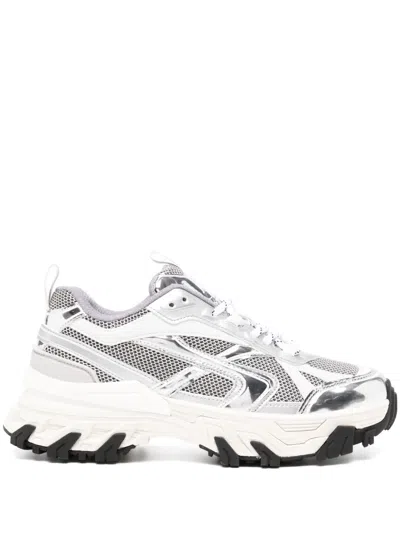 Juunj Panelled Sneakers In Silver