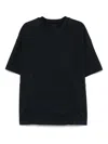 Juunj Black Oversize T-shirt With Rear Graphic Print In Blau