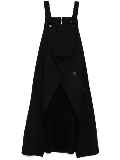 Juunj Patch Pockets Dress In Black
