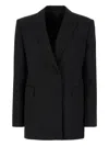 Juunj Peak-lapel Blazer In Black