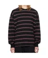Juunj Pinstripe Long-sleeved T-shirt In Black