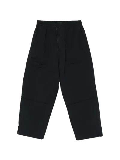 Juunj Pinstripe Panelled Trousers In Black
