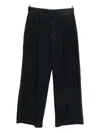 Juunj Pleat-detail Jeans In Black