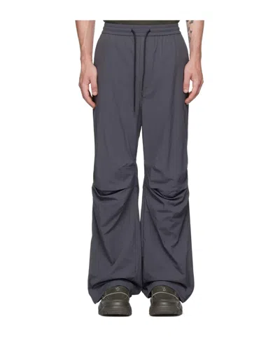 Juunj Pleated Belted Casual Pants In Gray