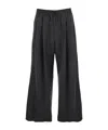 Juunj Grey Wool Pleated Trousers In Black