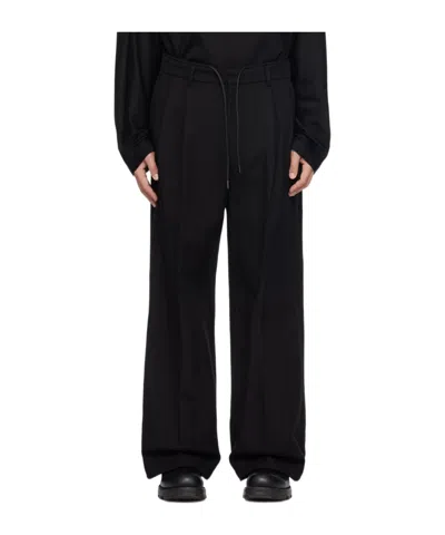 Juunj Black Pleated Trousers In 5 Black