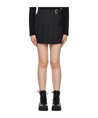 Juunj Pleated Chevron Skirt