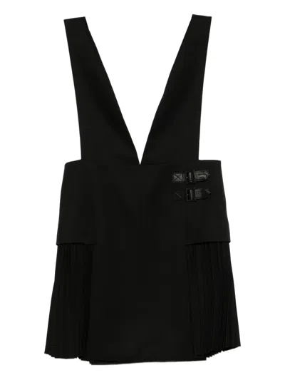 Juunj Pleated Dress In Black
