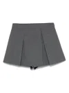 Juunj Pleated Mini Shorts In Grey