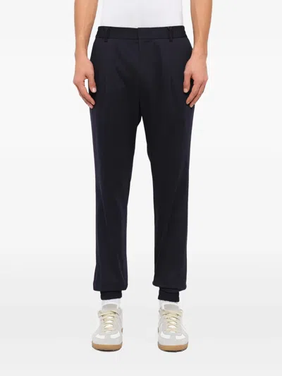 Juunj Pleated-detail Track Pants In Black