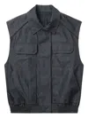 Juunj Pocket-detail Sleeveless Vest In Gray