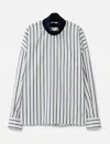 Juunj Pullover Stripe Shirt In Brown