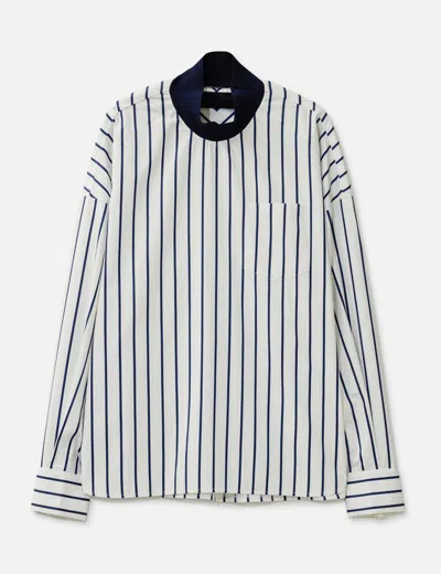 Juunj Pullover Stripe Shirt In Brown