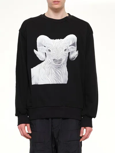 Juunj Ram Embroidered Sweatshirt In Black