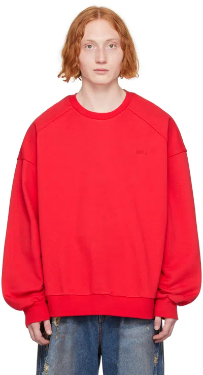 Juunj Red Graphic Sweatshirt In 6 Red