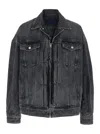 Juunj Grey Jacket With Wide Notched Revers And Dropped Shoulders In Grey