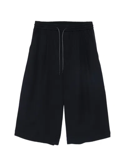 Juunj Ribbed Drawstring-waist Trousers In Blue