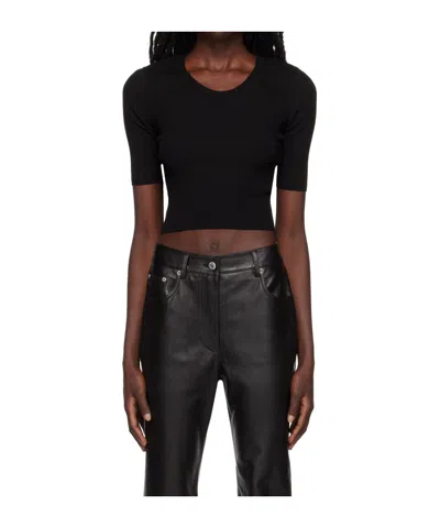 Juunj Ribbed Round-neck Jumper In Black