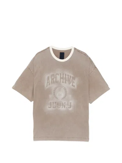 Juunj Ringer T-shirt In Brown
