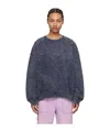 Juunj Round-collar Saddle Shoulder Sweater In Black