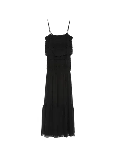 Juunj Ruffled Tiered Dress In Black