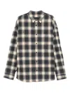 Juunj Checked Cotton Shirt In Black