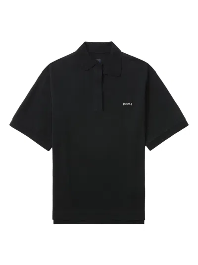 Juunj Short-sleeve Polo Shirt In Black